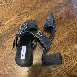 NWT denim sandals